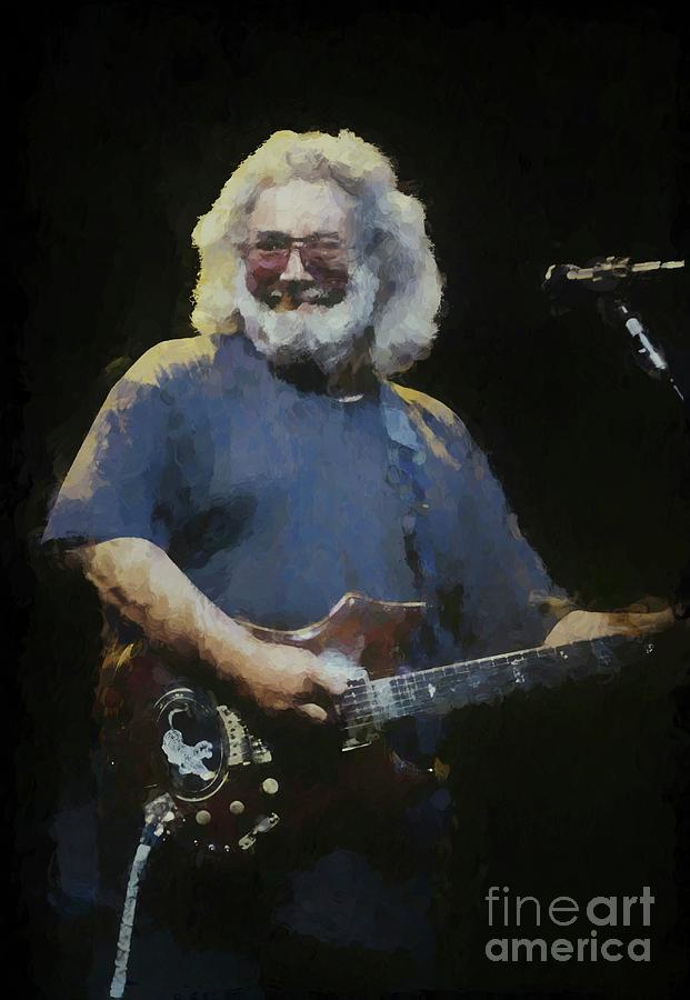 Grateful Dead Photograph - Grateful Dead Jerry Garcia Painting by Concert Photos
