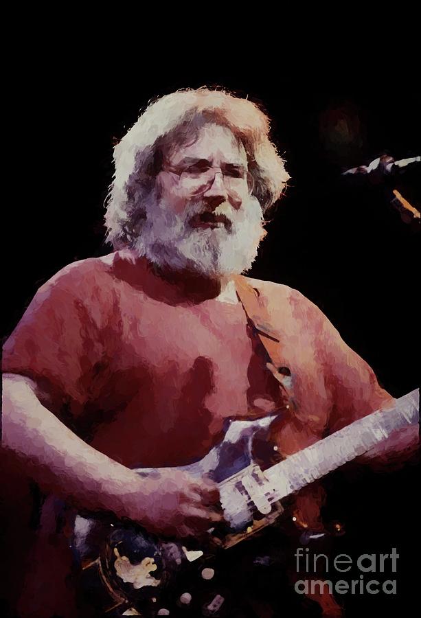 Grateful Dead Photograph - Grateful Dead Uncle Jerry Painting by Concert Photos