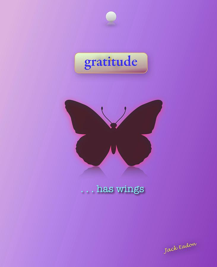 Meditation Photograph - Gratitude has Wings by Jack Eadon Meditation Photograph - Gratitude has Wings by Jack Eadon