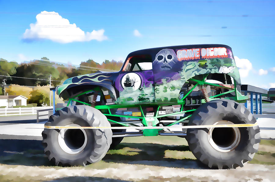 Grave Digger Painting By Jeelan Clark