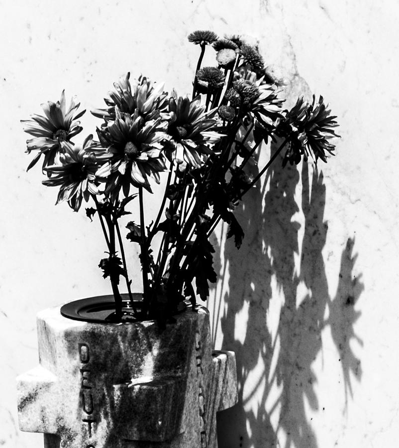 Grave Flowers Photograph