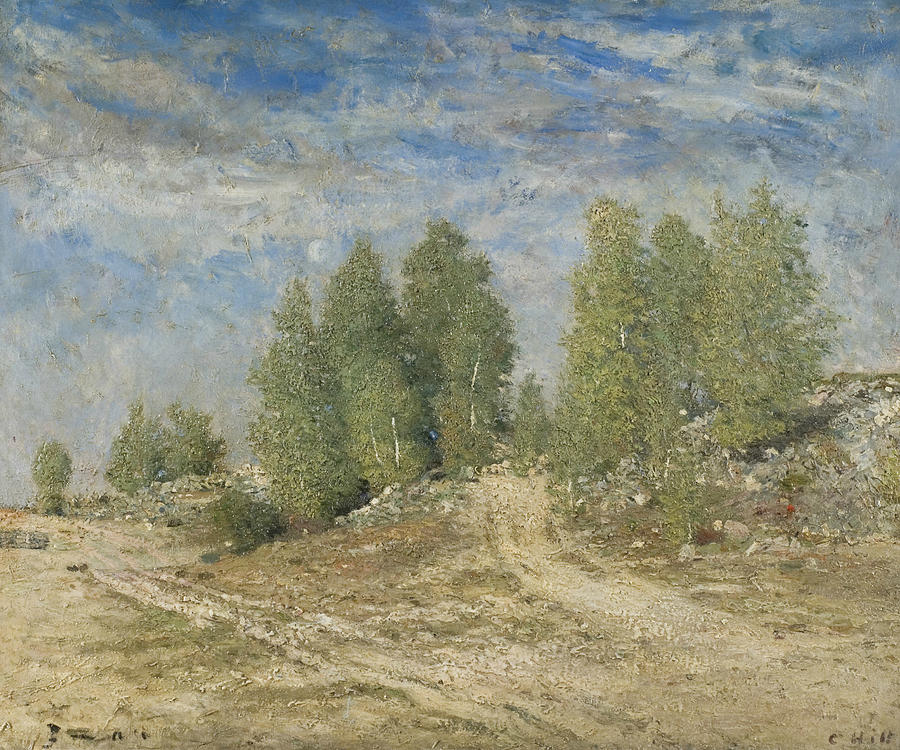 Gravel Slope Painting by Carl Fredrik Hill