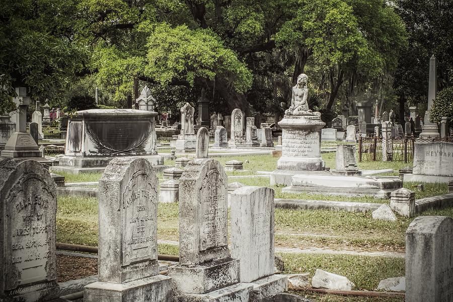 Graves At Magnolia Cemetery Charleston SC Photograph by Melissa Bittinger