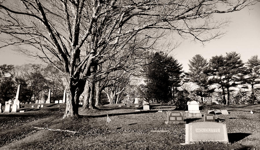 Graveyard In B And W Photograph By Christie Goulet - Fine Art America