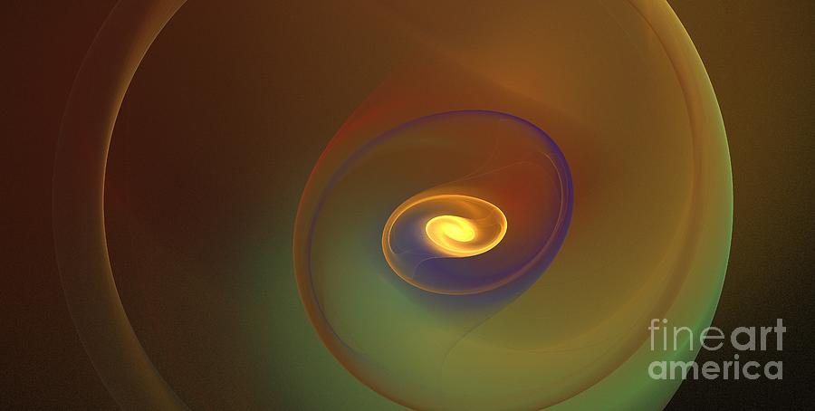 Abstract Digital Art - Gravitational Orb by Kim Sy Ok