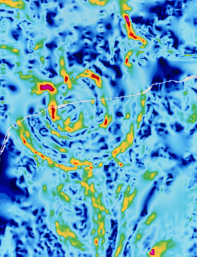 Gravity Map Showing Chicxulub Crater, Yucatan Photograph by Geological Survey Of Canada