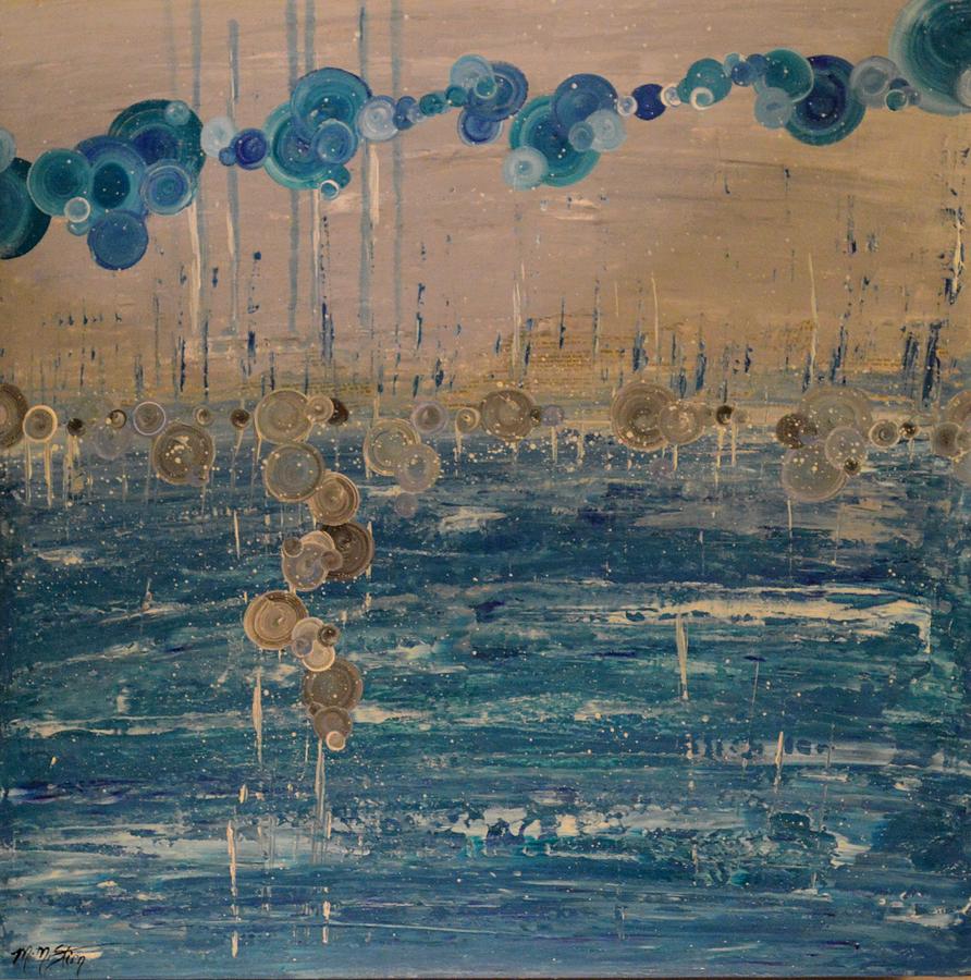 Gravity of Water 2 Painting by MiMi Stirn