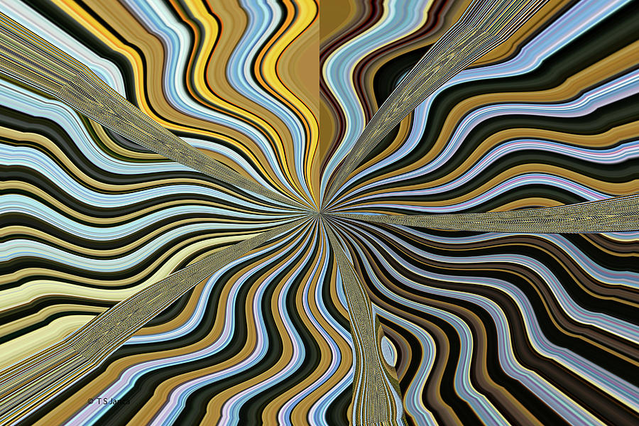 Gravity Waves Abstract Digital Art by Tom Janca