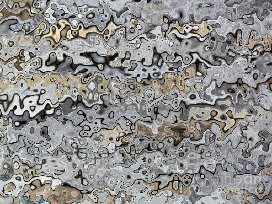 Gray Abstract Image Digital Art by Delynn Addams