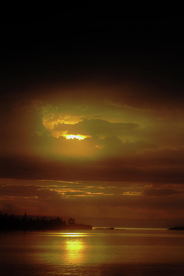 Gray Dawn at Copper Harbor Photograph by Jeff Kurtz