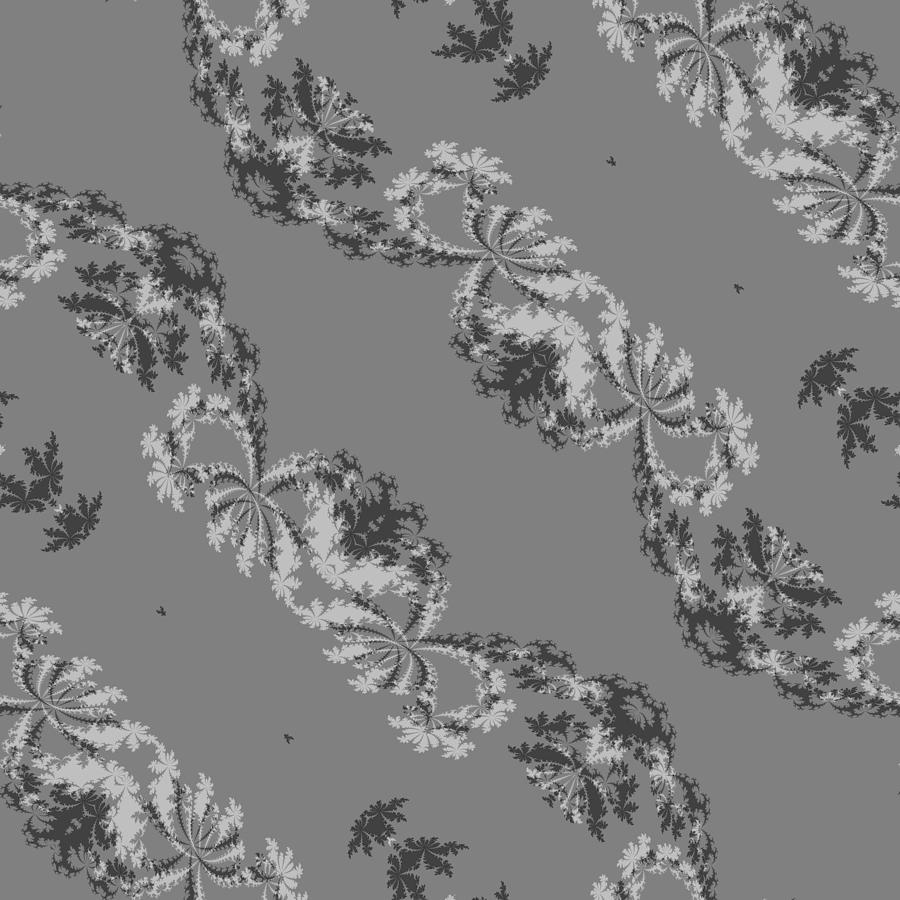 Gray Diagonally Striped Pattern Digital Art