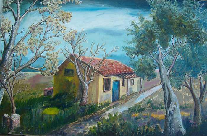 Gray Painting by Fahrettin Oktay Gray Painting by Fahrettin Oktay