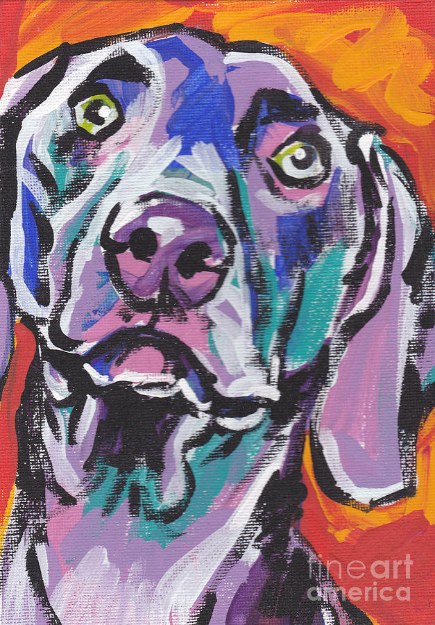 Weimaraner Painting - Gray Ghost by Lea S