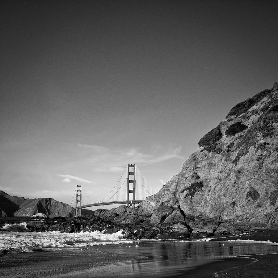 Travel Photograph - Gray Golden Gate by Nathan Spotts Travel Photograph - Gray Golden Gate by Nathan Spotts