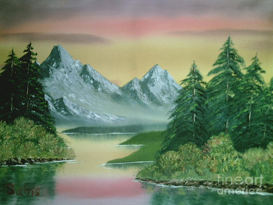 Gray Mountains Painting by Jim Saltis
