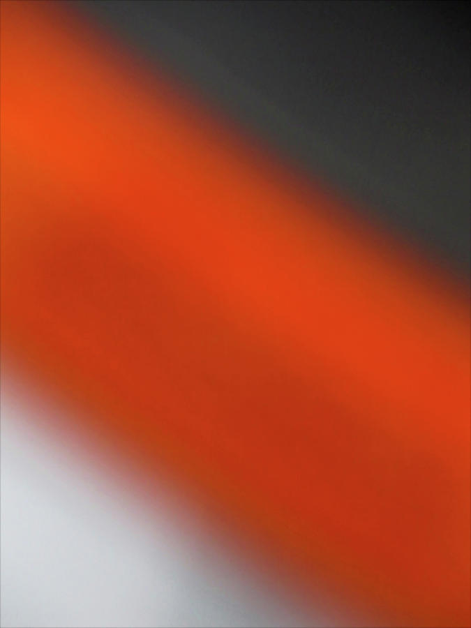 Abstract Photograph - Gray Orange Grey by CML Brown