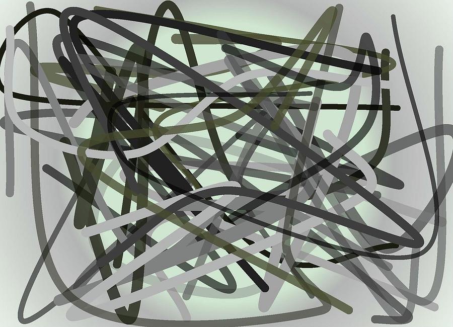 Gray-Shade Entanglements Digital Art by Richard Widows