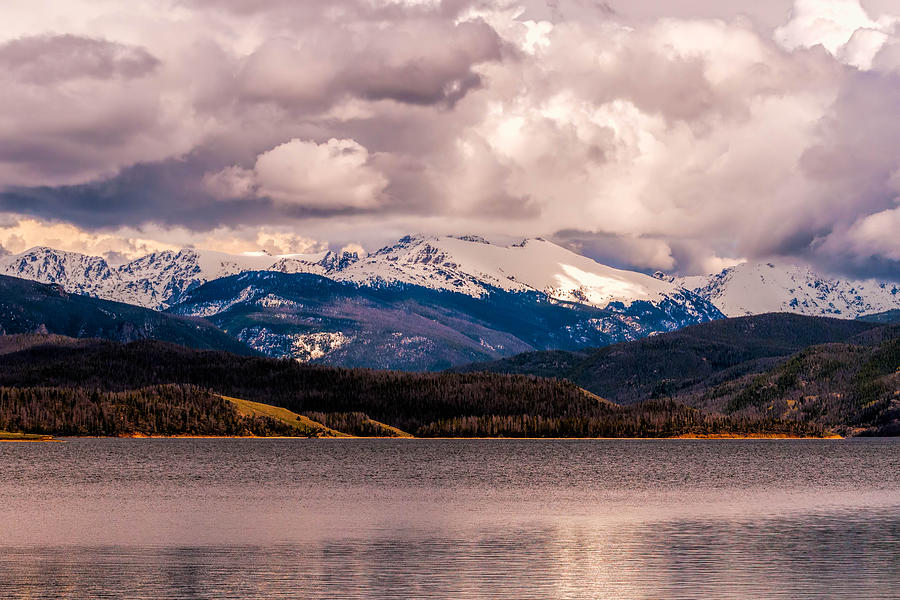 Dramatic Photograph - Gray Skies Over Lake Granby by Tom Potter Dramatic Photograph - Gray Skies Over Lake Granby by Tom Potter