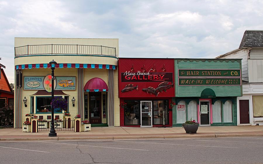 Grayling Michigan Downtown Photograph by Michiale Schneider Fine Art