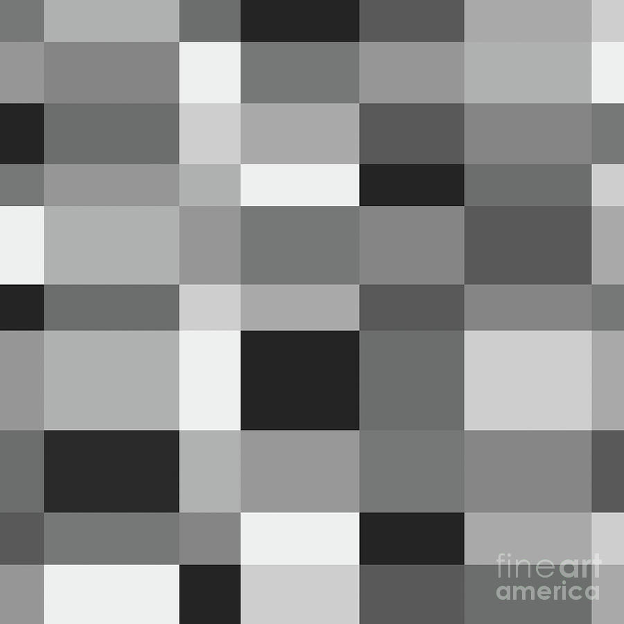 Grayscale Check Digital Art by Sterling Gold