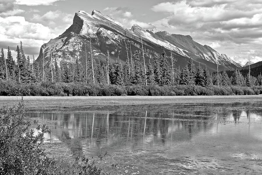 Grayscale of Norquay Photograph by Frozen in Time Fine Art Photography