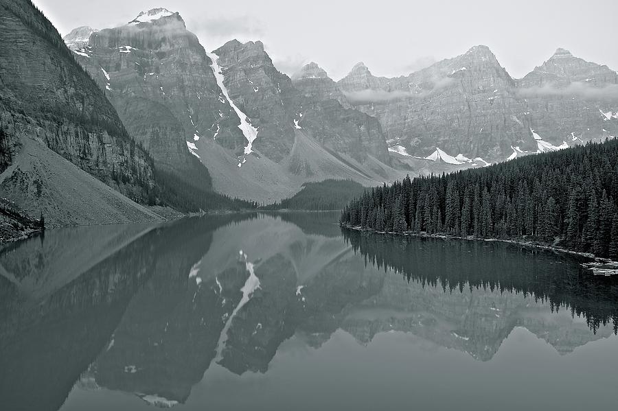Grayscale Ten Peaks Photograph by Frozen in Time Fine Art Photography