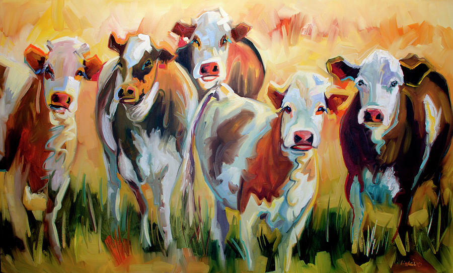 Grazing Painting by Diane Whitehead