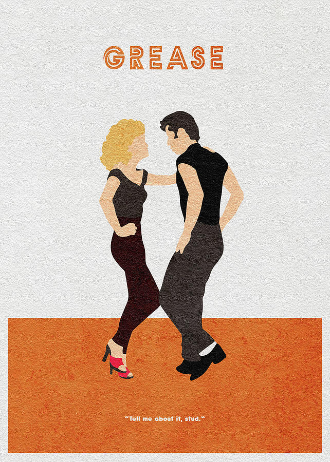 Grease Movie Painting - Grease by Inspirowl Design