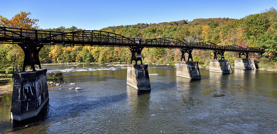 Great Allegheny Passage Trail over the Youghiogheny River Photograph by Brendan Reals