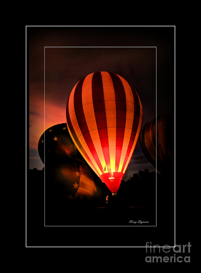 Sunset Photograph - Great Balloon Race by Karry Degruise