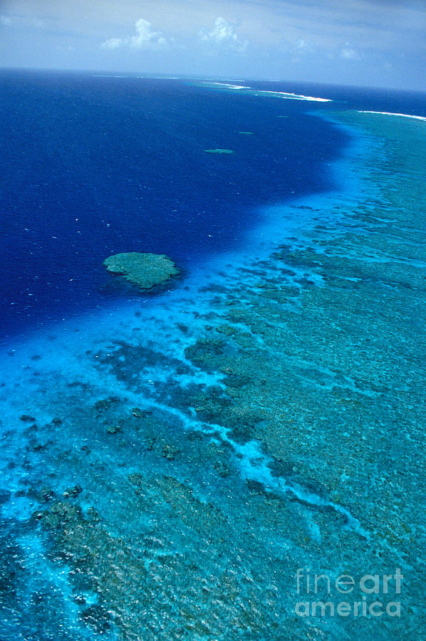Aerial Photograph - Great Barrier Reef by Bill Schildge - Printscapes