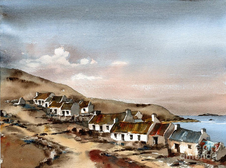 Kerry Painting - Great Blasket Island, Kerry...1 by Val Byrne