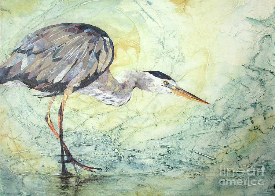 Great Blue Mixed Media by Patricia Henderson