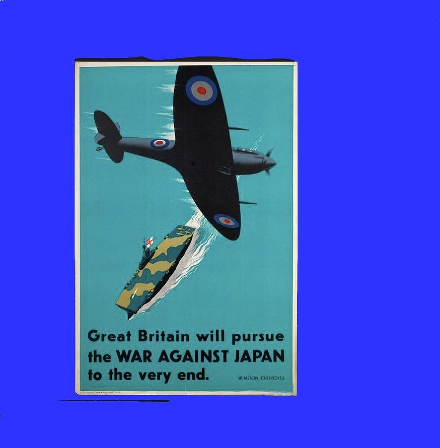 Great Britain will pursue the war propaganda poster circa 1945 ...