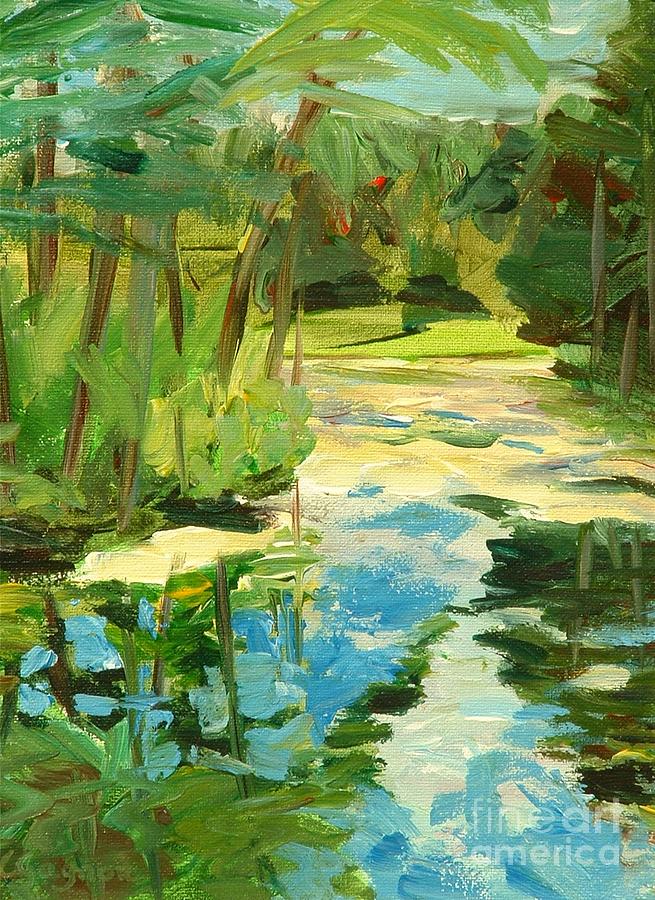 Great Brook Farm Canoe Launch Painting by Claire Gagnon