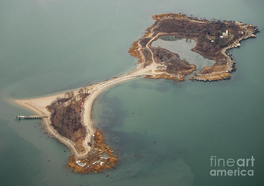 Great Captain Island Aerial Photo Photograph by David Oppenheimer