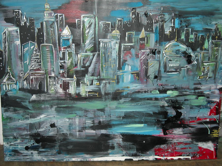 Great Chicago Fire Painting by Myron Griffing - Pixels