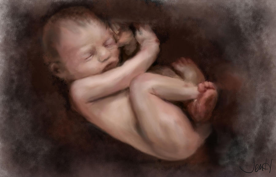 Baby Painting - Great Expectations by Jennifer Hickey