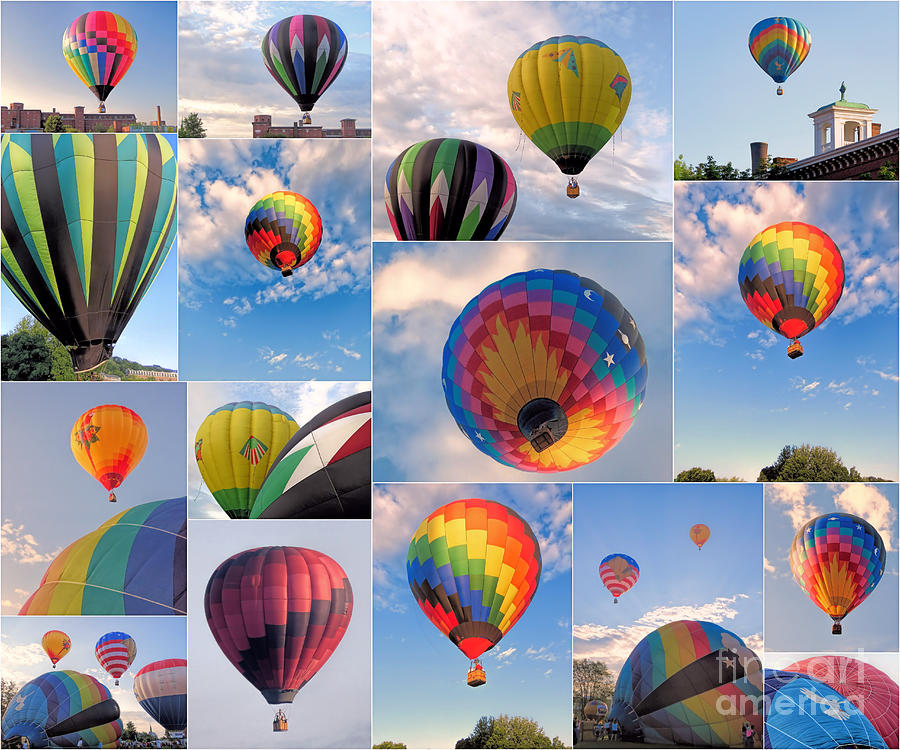 Great Falls Balloon Festival collage Photograph by Janice Drew