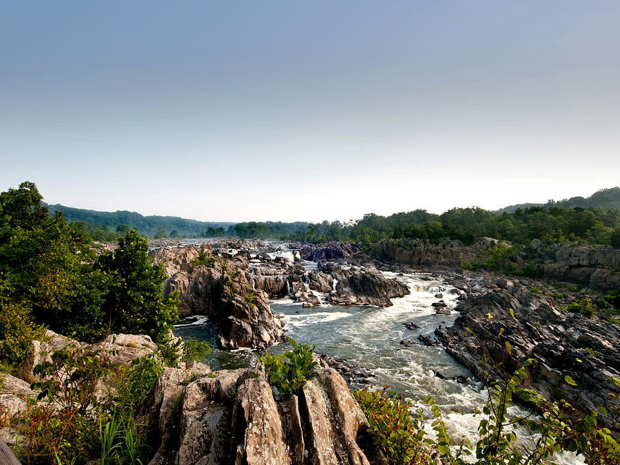 Waterfall Photograph - Great Falls by Cindy Adams