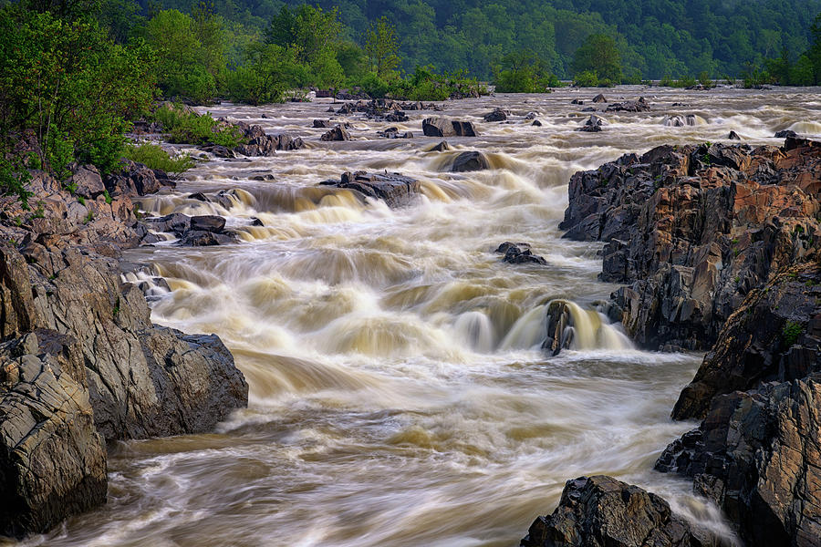 Waterfall Photograph - Great Falls of the Potomac River by Rick Berk