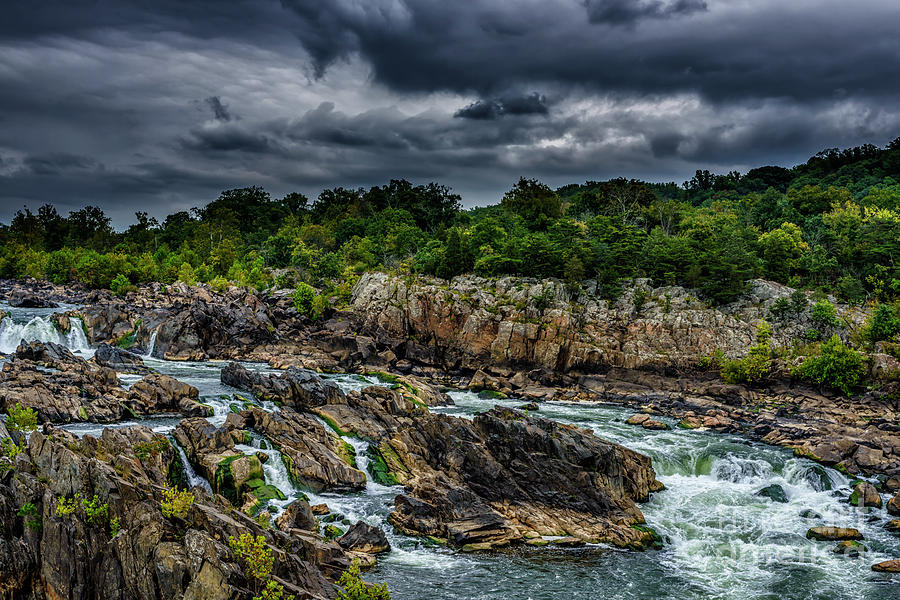 Summer Photograph - Great Falls of the Potomac by Thomas R Fletcher