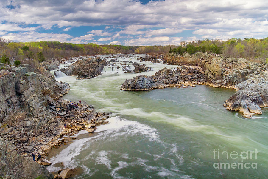 Great Falls of the Potomac Virginia Photograph by Karen Jorstad