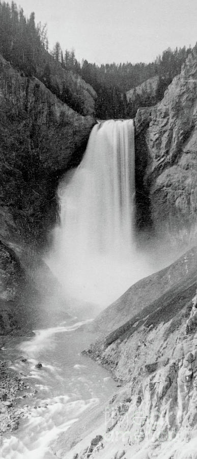Great Falls of the Yellowstone Photograph by Frank Jay Haynes