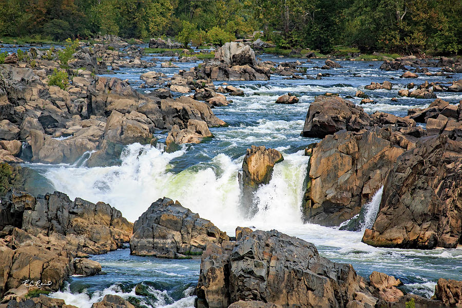 Great Falls - Potomac Rush up Close Photograph by Ronald Reid