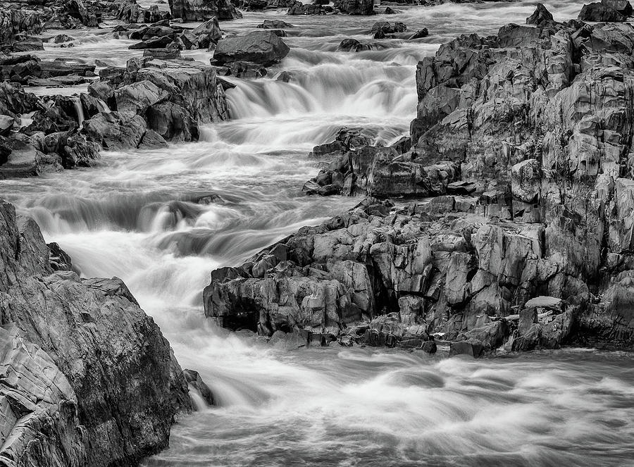 Great Falls Water Photograph by Georgette Grossman