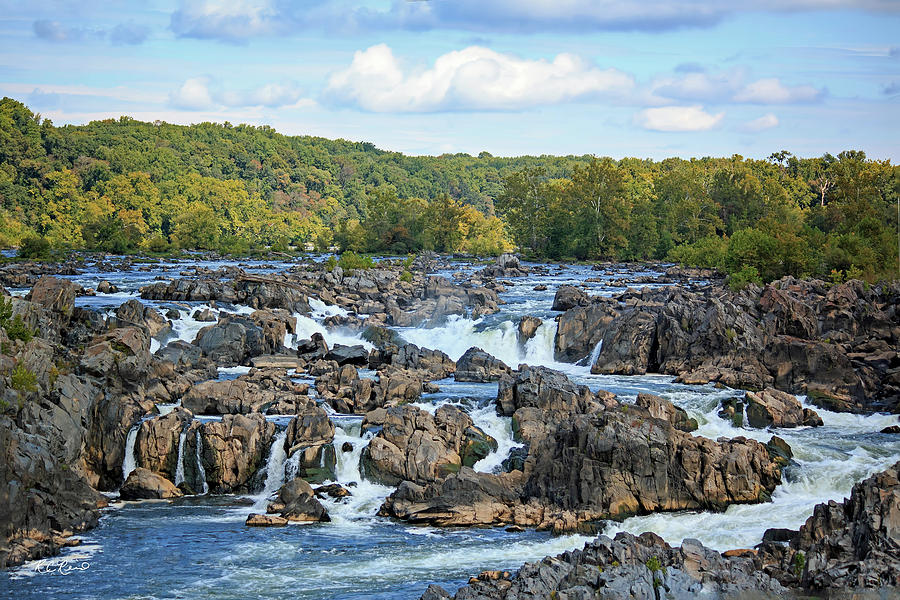 Great Falls - Wide view of the Falls Photograph by Ronald Reid
