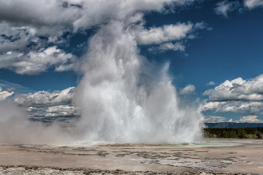Great Fountain Geyser in Yellowstone National Park Photograph by Tony Hake