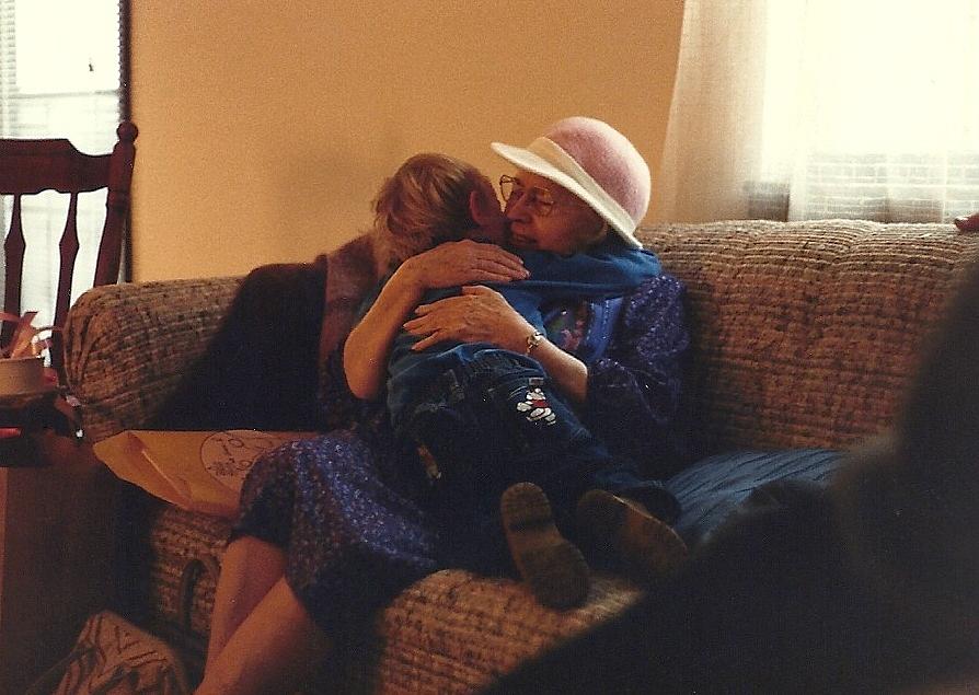 Great-Grandma Hug Photograph by Elizabeth Sullivan