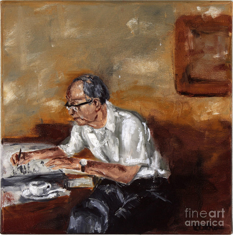 Man Painting - Great-Grandpa by Robin Mast